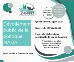 2. Dévoilement public de la politique MADA