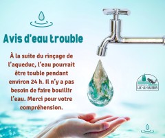 AVIS D'EAU TROUBLE