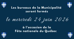 Bureaux fermés le 24 juin