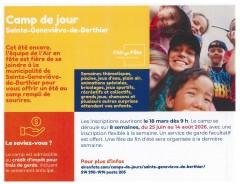 Camp de jour Sainte-Geneviève-de-Berthier
